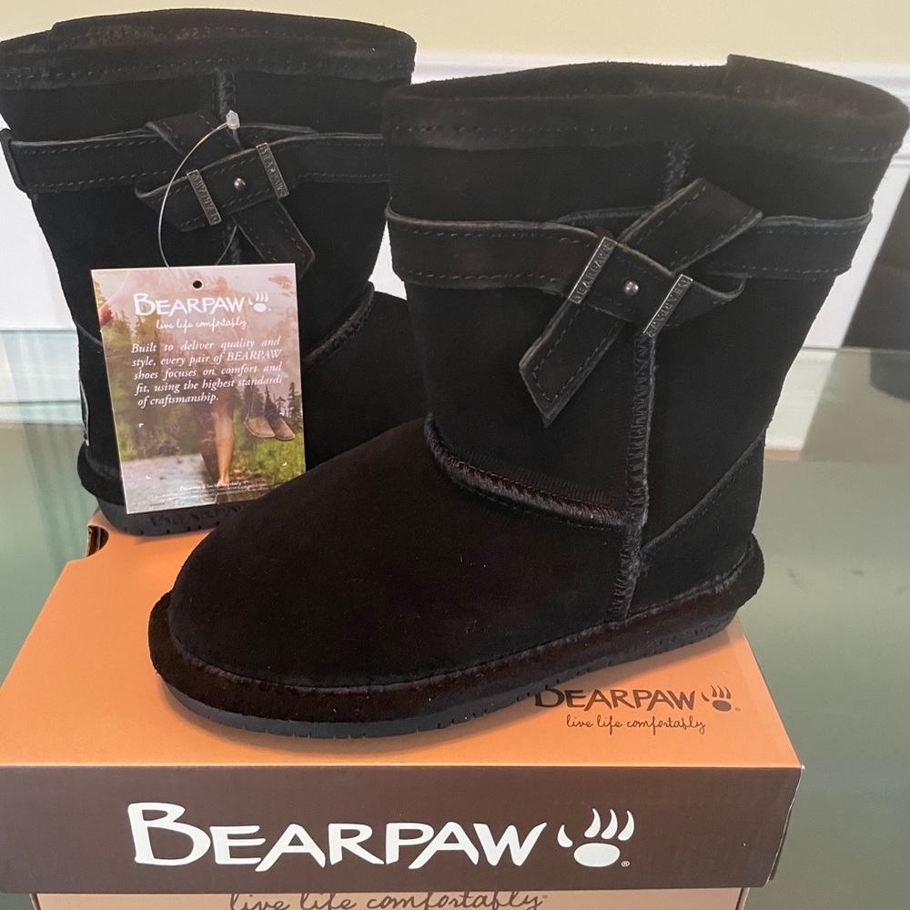 BEARPAW Val Toddler Girls Boots - Size 11 Black